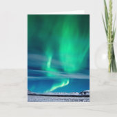 Aurora Borealis über Mosfellsheiði Karte (Vorderseite)