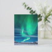 Aurora Borealis über Mosfellsheiði Postkarte (Stehend Vorderseite)