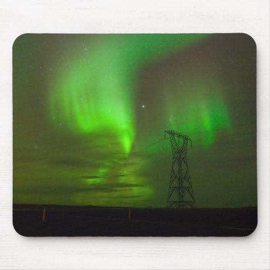 Aurora Borealis über Nesjavellir #2 Mousepad (Vorne)