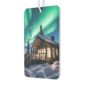 Aurora borealis über Winterkabine Autolufterfrischer (Links)