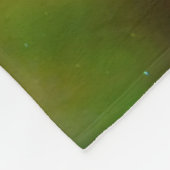 Aurora Borealis und Bäume Fleecedecke (Ecke)