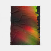 Aurora Borealis und Bäume Fleecedecke (Vorderseite)
