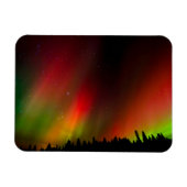 Aurora Borealis und Bäume Magnet (Horizontal)