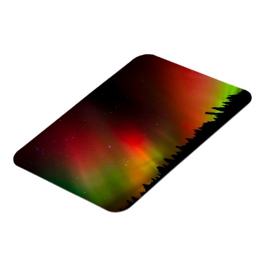 Aurora Borealis und Bäume Magnet (Linke Seite)