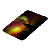 Aurora Borealis und Bäume Magnet (Linke Seite)