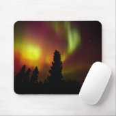 Aurora Borealis und Bäume Mousepad (Mit Mouse)