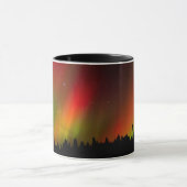 Aurora Borealis und Bäume Tasse (Zentrum)
