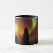 Aurora Borealis und Bäume Tasse (Zentrum)
