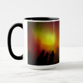 Aurora Borealis und Bäume Tasse (Links)