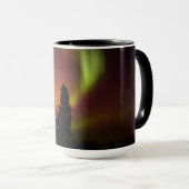 Aurora Borealis und Bäume Tasse (VorderseiteRechts)