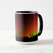 Aurora Borealis und Bäume Tasse (VorderseiteRechts)
