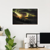 Aurora Borealis und Hale-Bopp Comet Poster (Heimbüro)