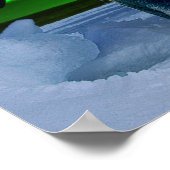 Aurora borealis und Pinguine Poster (Ecke)