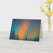 Aurora Borealis Van Gogh Karte (Gelbe Blume)