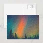 Aurora Borealis Van Gogh Postkarte (Vorne/Hinten)