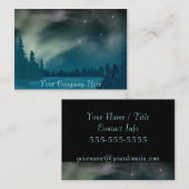 Aurora Borealis Visitenkarte (Vorne/Hinten)