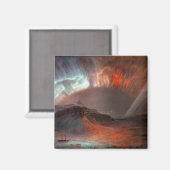 Aurora Borealis von Frederic Edwin Church Magnet (Vorderseite/Rückseite)