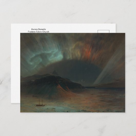 Aurora Borealis von Frederic Edwin Church Postkarte (Vorne/Hinten)