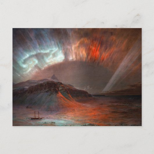 Aurora Borealis von Frederic Edwin Church Postkarte (Vorderseite)