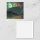 Aurora Borealis von Frederic Edwin Church Quadratische Visitenkarte (Vorne/Hinten)