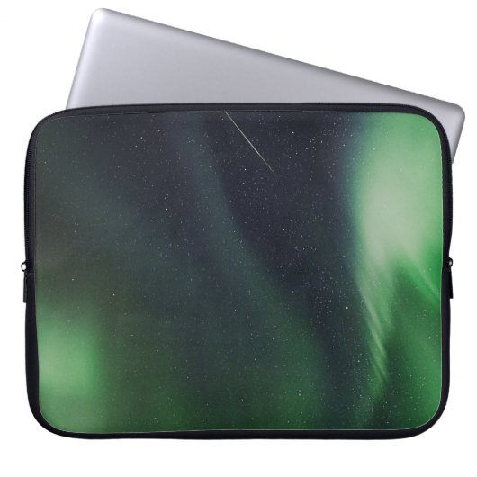 AURORA BOREALIS WÄHREND DER NACHT LAPTOPSCHUTZHÜLLE (Vorderseite)