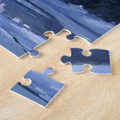 Aurora Borealis Wasserfarbe Nordlichter Gemalt Puzzle (Seite)