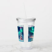 aurora borealis/Weihnachten/Winter Acryltrinkbecher (Links)