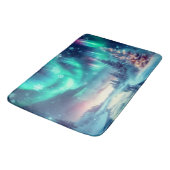 aurora borealis/Weihnachten/Winter Badematte (Schrägansicht)