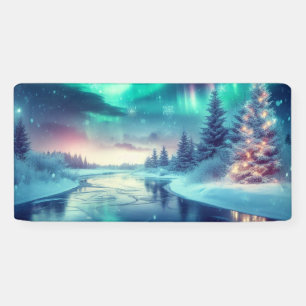 aurora borealis/Weihnachten/Winter Banner