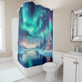 aurora borealis/Weihnachten/Winter Duschvorhang (Beispiel)