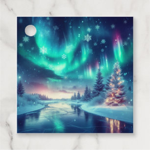 aurora borealis/Weihnachten/Winter Geschenkanhänger