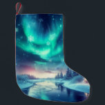 aurora borealis/Weihnachten/Winter Kleiner Weihnachtsstrumpf<br><div class="desc">Weihnachtshinweis</div>