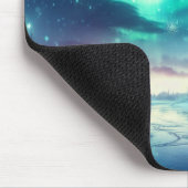 aurora borealis/Weihnachten/Winter Mousepad (Ecke)