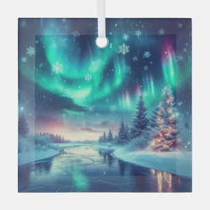 aurora borealis/Weihnachten/Winter Ornament Aus Glas
