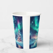 aurora borealis/Weihnachten/Winter Pappbecher (Links)