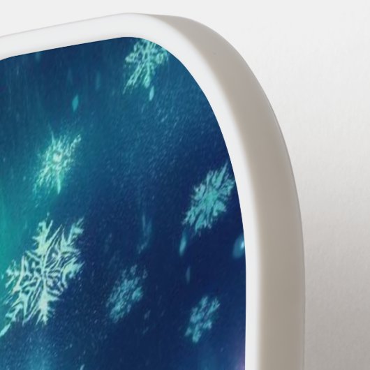 aurora borealis/Weihnachten/Winter Pickleball Schläger (Linke Seite)