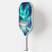 aurora borealis/Weihnachten/Winter Pickleball Schläger (Links)