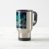aurora borealis/Weihnachten/Winter Reisebecher (VorderseiteRechts)