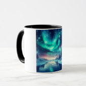 aurora borealis/Weihnachten/Winter Tasse (Vorderseite Links)