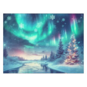 aurora borealis/Weihnachten/Winter Tischdecke (Vorderseite (Horizontal))