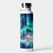 aurora borealis/Weihnachten/Winter Trinkflasche (Rechts)