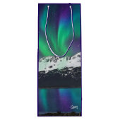 Aurora Borealis - Weinbeutel Geschenktüte Für Weinflaschen (Rückseite)