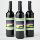Aurora Borealis Wine Labels Weinetikett (Flaschen)