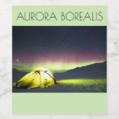 Aurora Borealis Wine Labels Weinetikett (Einzelnes Label)