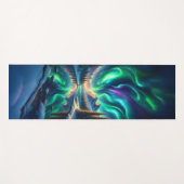 Aurora Borealis Winter Yogamatte (Vorderseite (Horizontal))