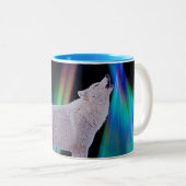 Aurora Borealis Wolf Song | TASSE (VorderseiteRechts)