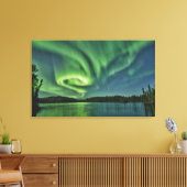 AURORA BOREALIS WRAPPED CANVAS LEINWANDDRUCK (Insitu (Wohnzimmer))