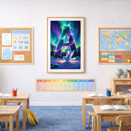 Aurora Brief A Poster | Nordlichter Kunstprint