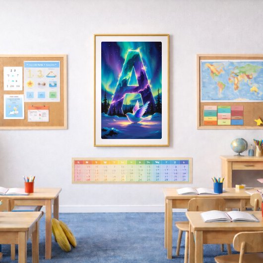 Aurora Brief A Poster | Nordlichter Kunstprint