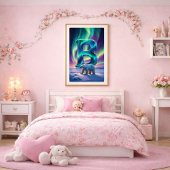 Aurora-Brief B-Plakat | Nordlichter Kunstprint Poster